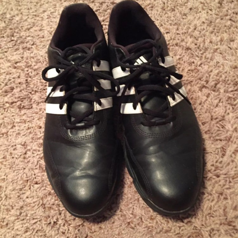 adidas Black and White Athletic Shoes